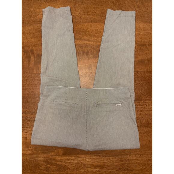 Calvin Klein Pants Women’s 12 Gray Pinstripe Ankle PullOn Stretch Slim Workwear‎ - Picture 1 of 9